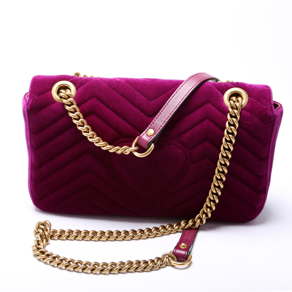 Marmont Shoulder Velvet Small Flap