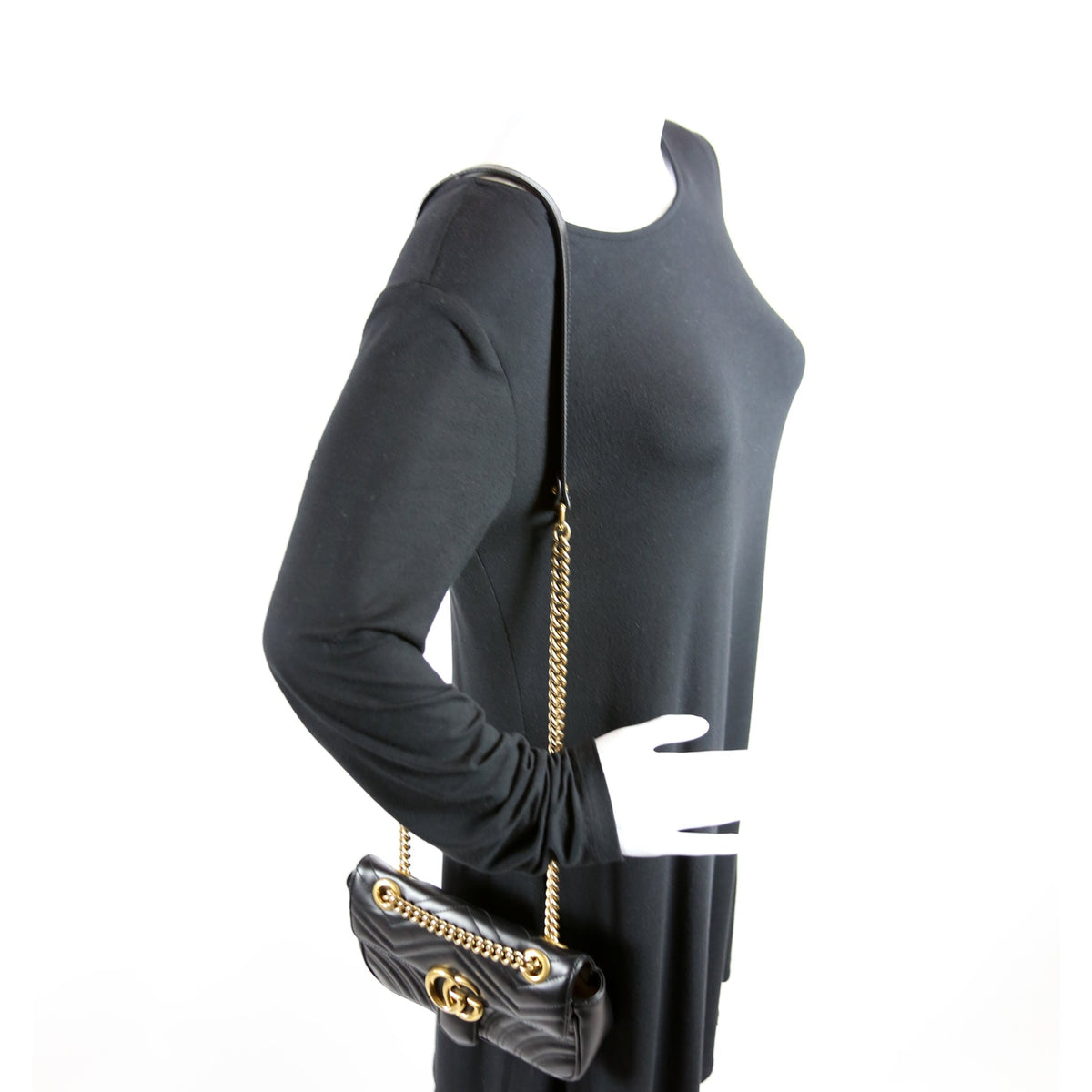 Marmont Leather Shoulder Mini Flap