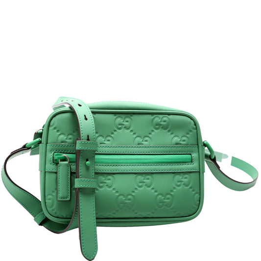 Gucci  GG Rubber Effect Leather Small Crossbody
