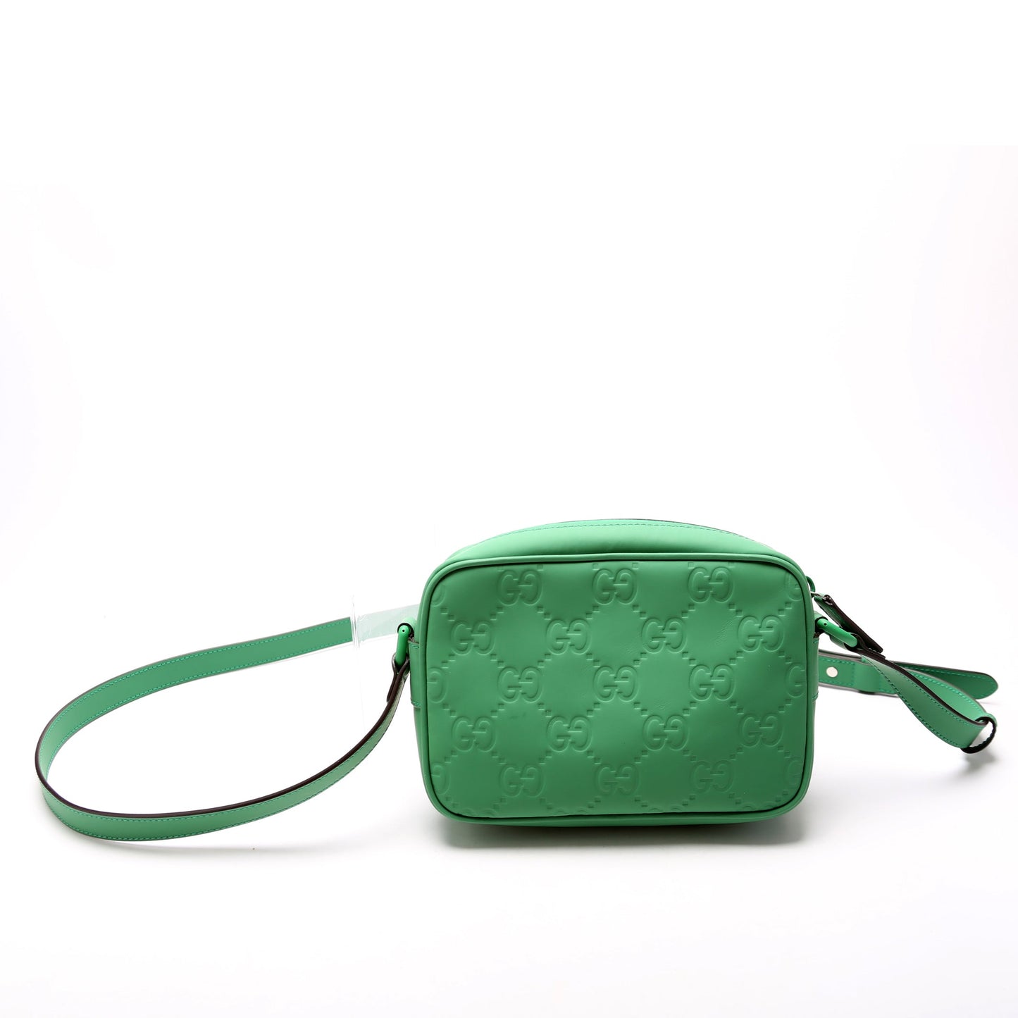Gucci  GG Rubber Effect Leather Small Crossbody