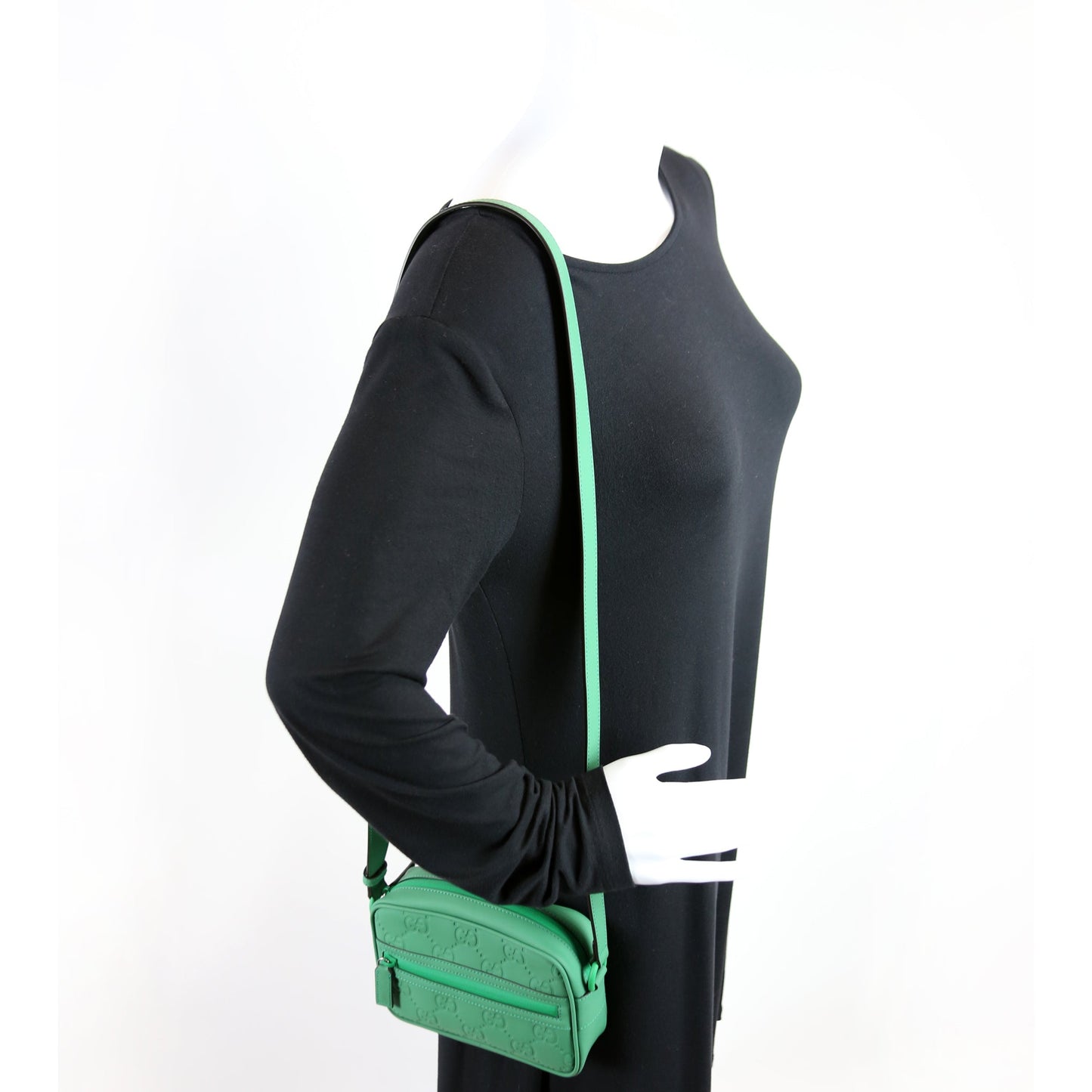 GG Rubber Effect Leather Small Crossbody