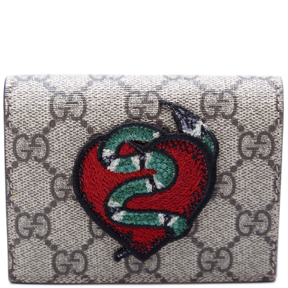 Kingsnake Heart Embroidered Card Case