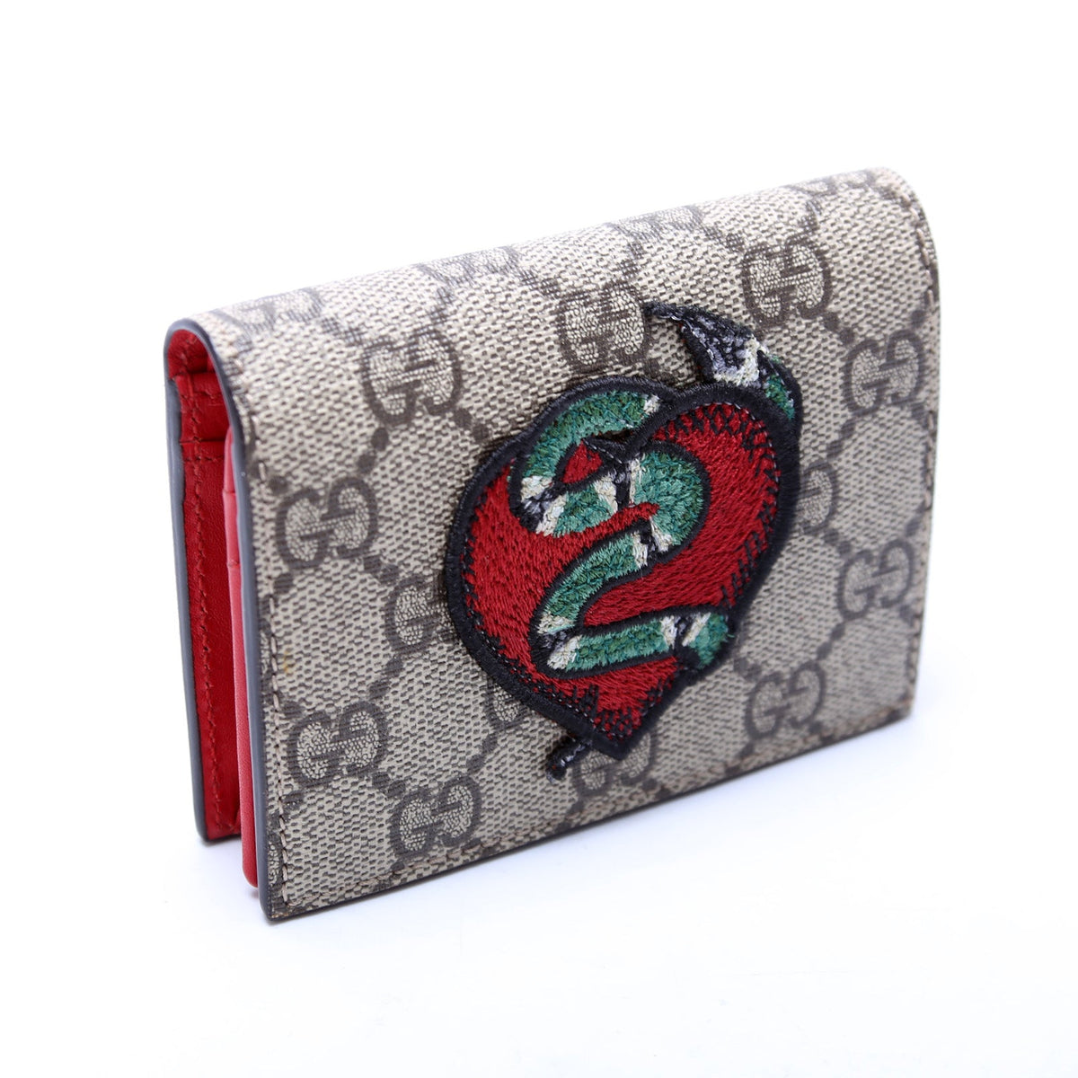 Kingsnake Heart Embroidered Card Case