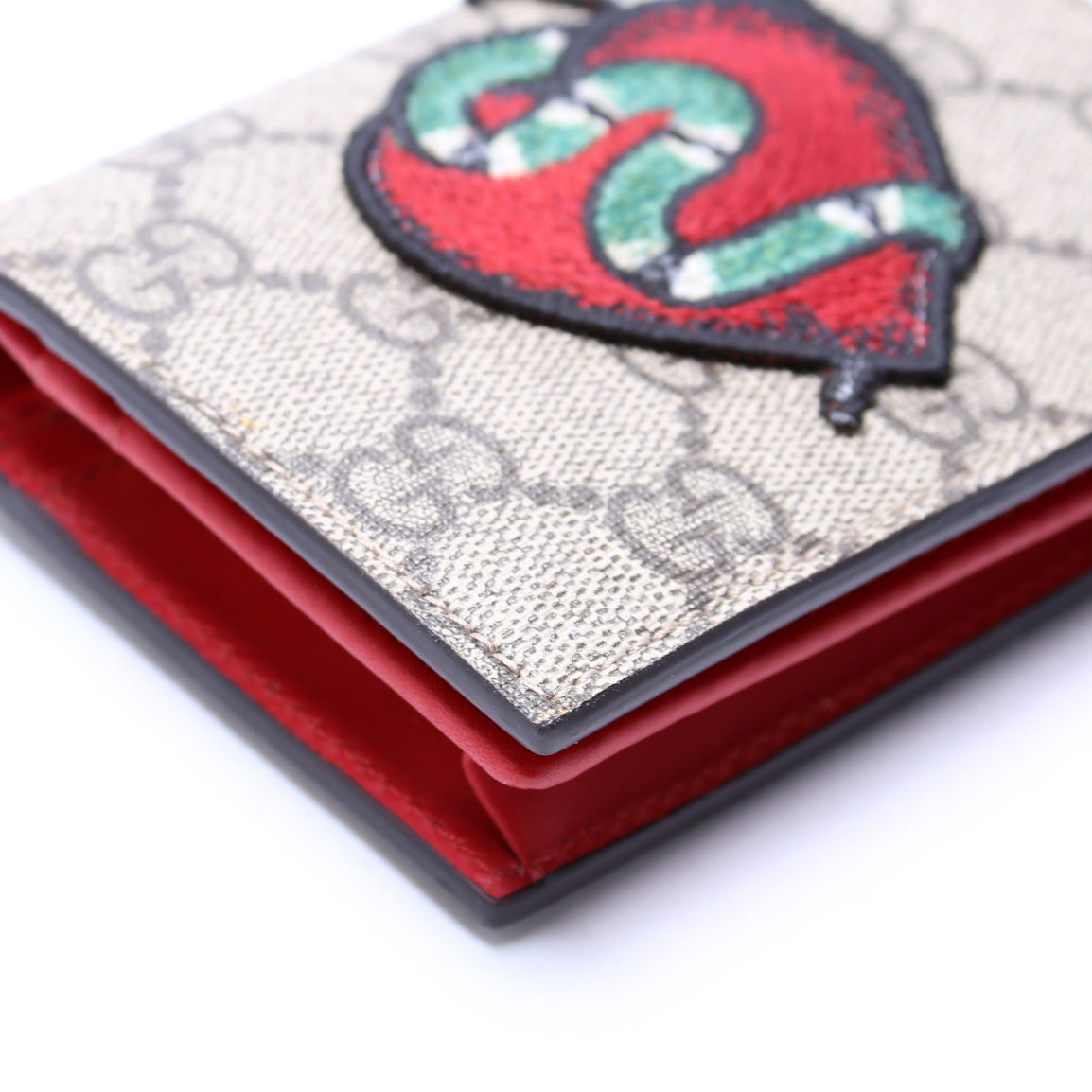 Kingsnake Heart Embroidered Card Case