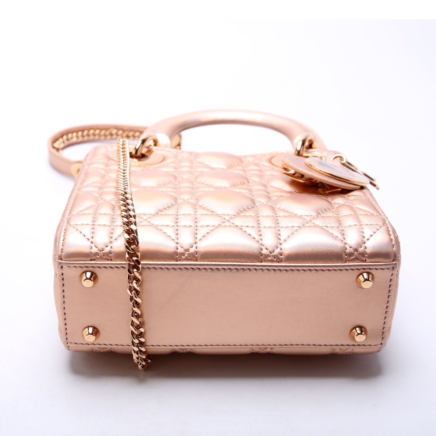 Lady Dior Mini Iridescent Metallic Lambskin