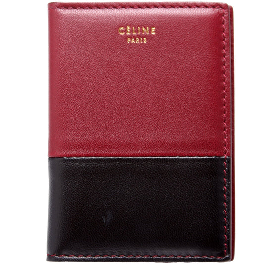 Bicolor Leather Card Holder