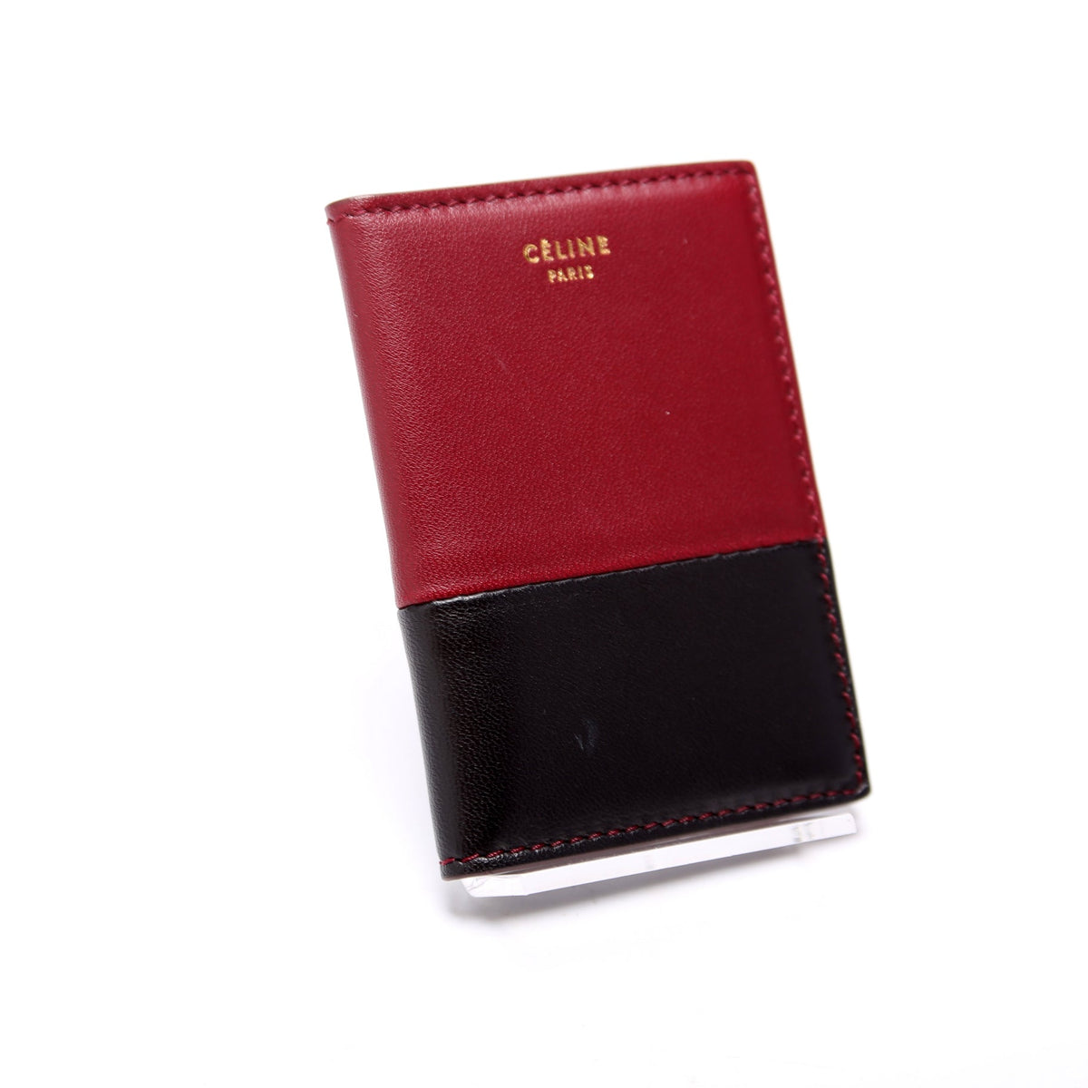Bicolor Leather Card Holder