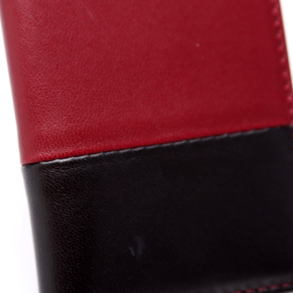 Bicolor Leather Card Holder