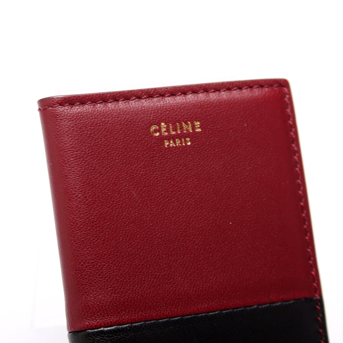 Bicolor Leather Card Holder