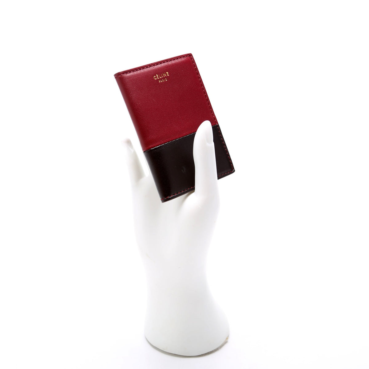 Bicolor Leather Card Holder