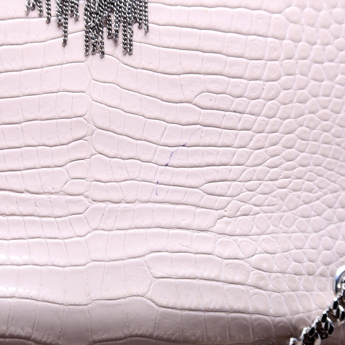 Kate Tassel Satchel Medium Croc Embossed
