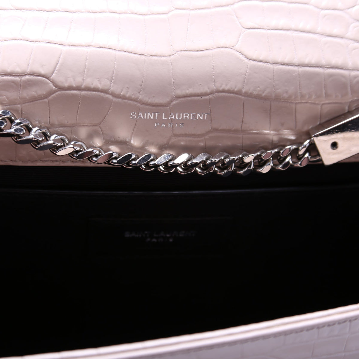 Kate Tassel Satchel Medium Croc Embossed