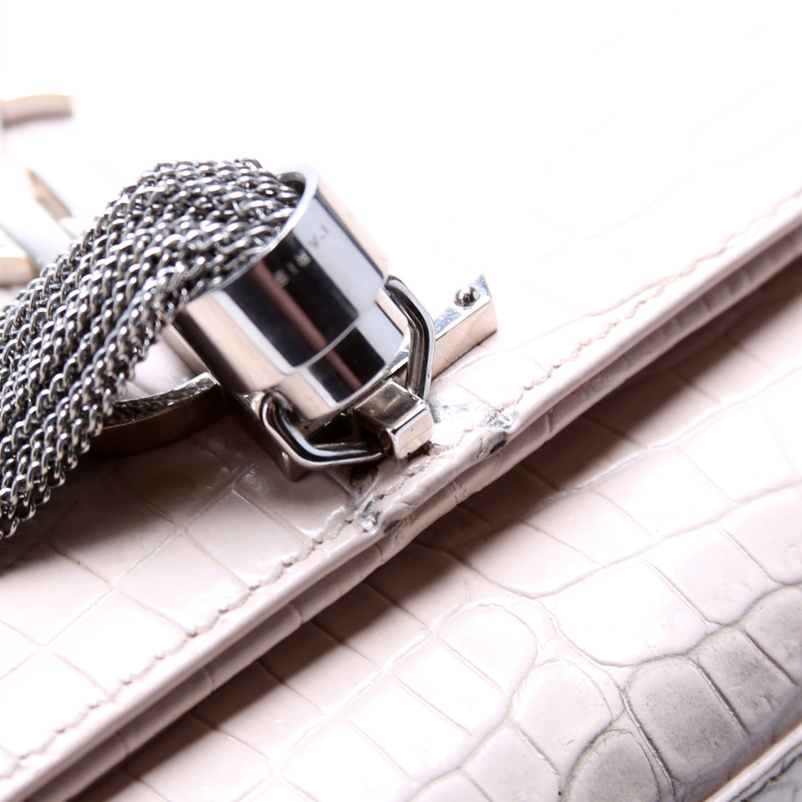 Kate Tassel Satchel Medium Croc Embossed