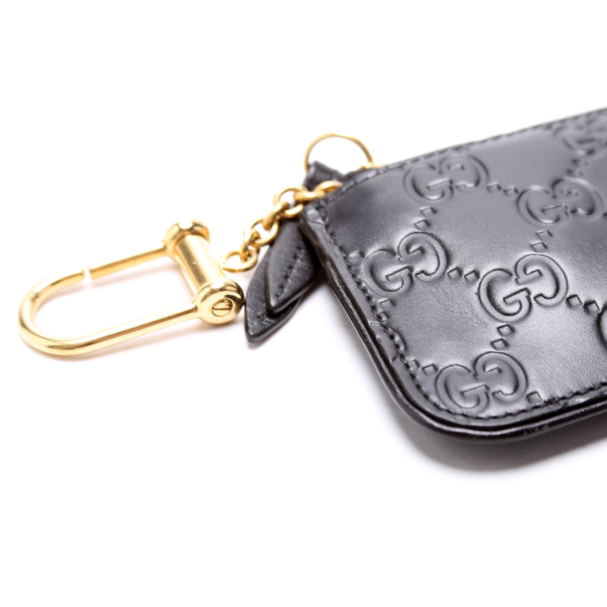 GG Leather Key Pouch
