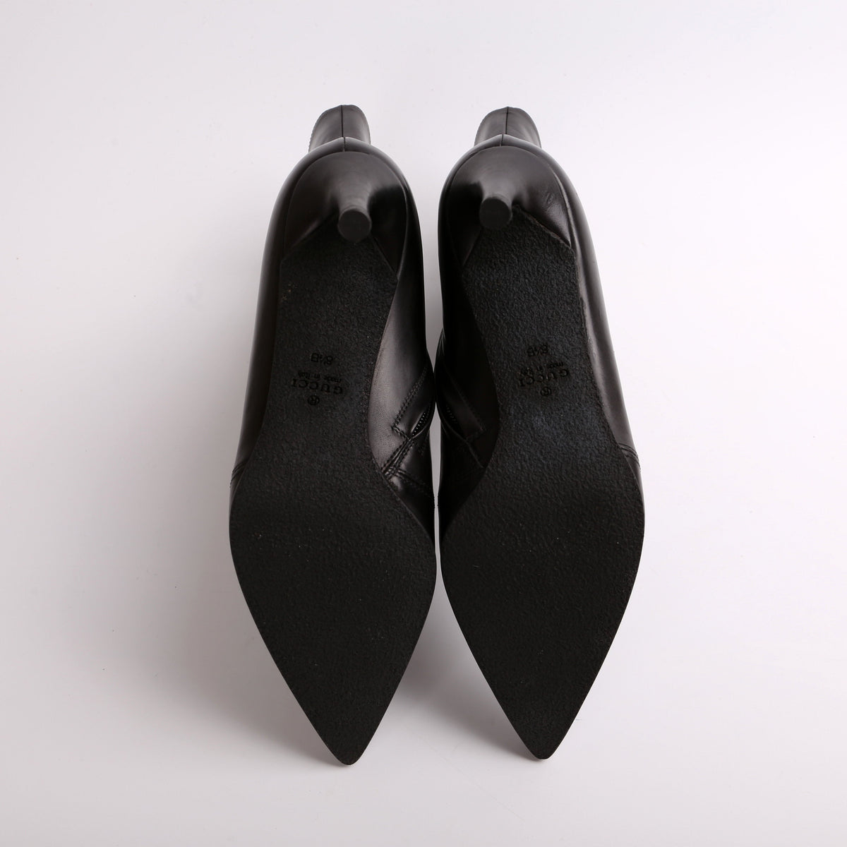 Leather Pointed Toe Boots Size .