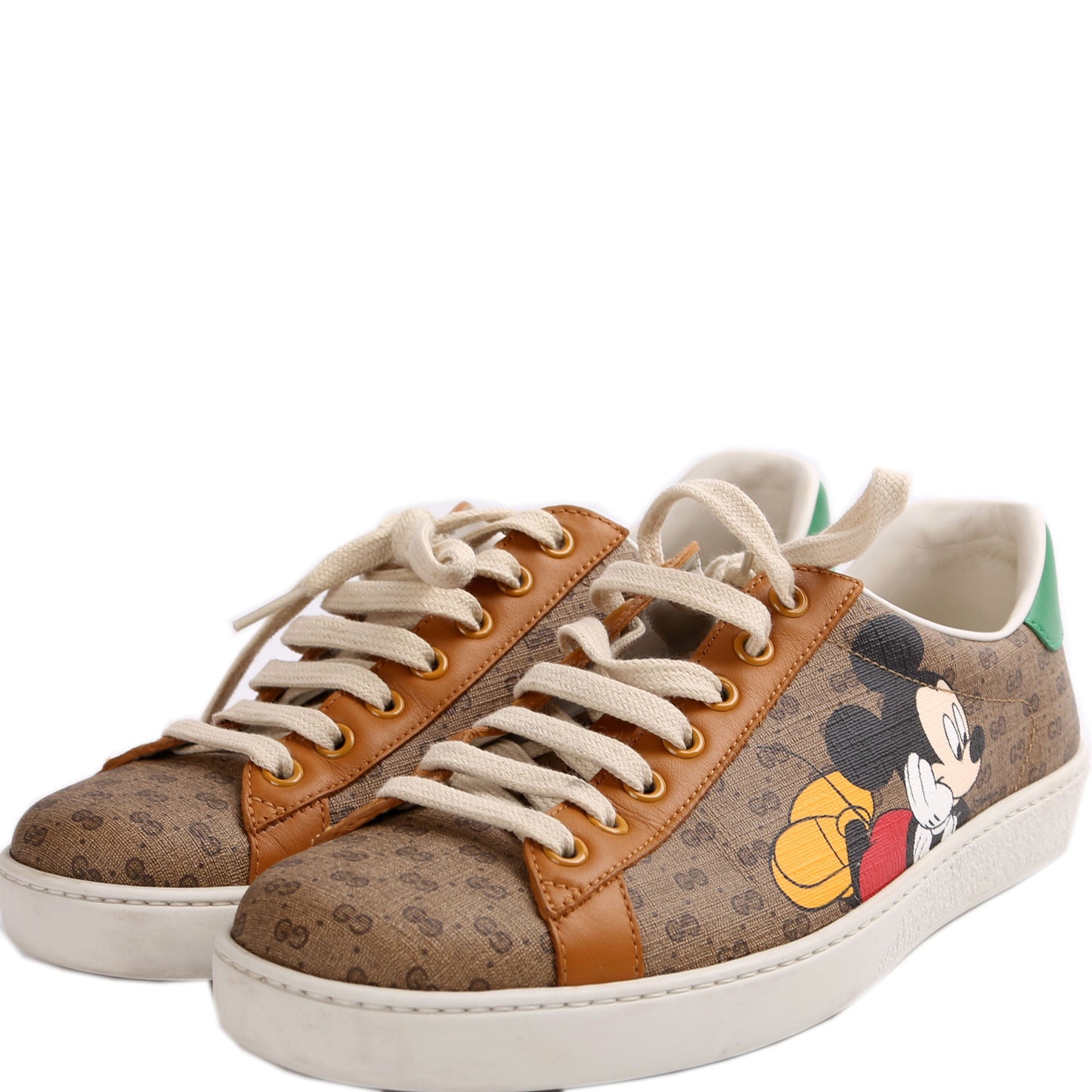 Gucci Ace Web Mickey Mouse Sneakers Size .