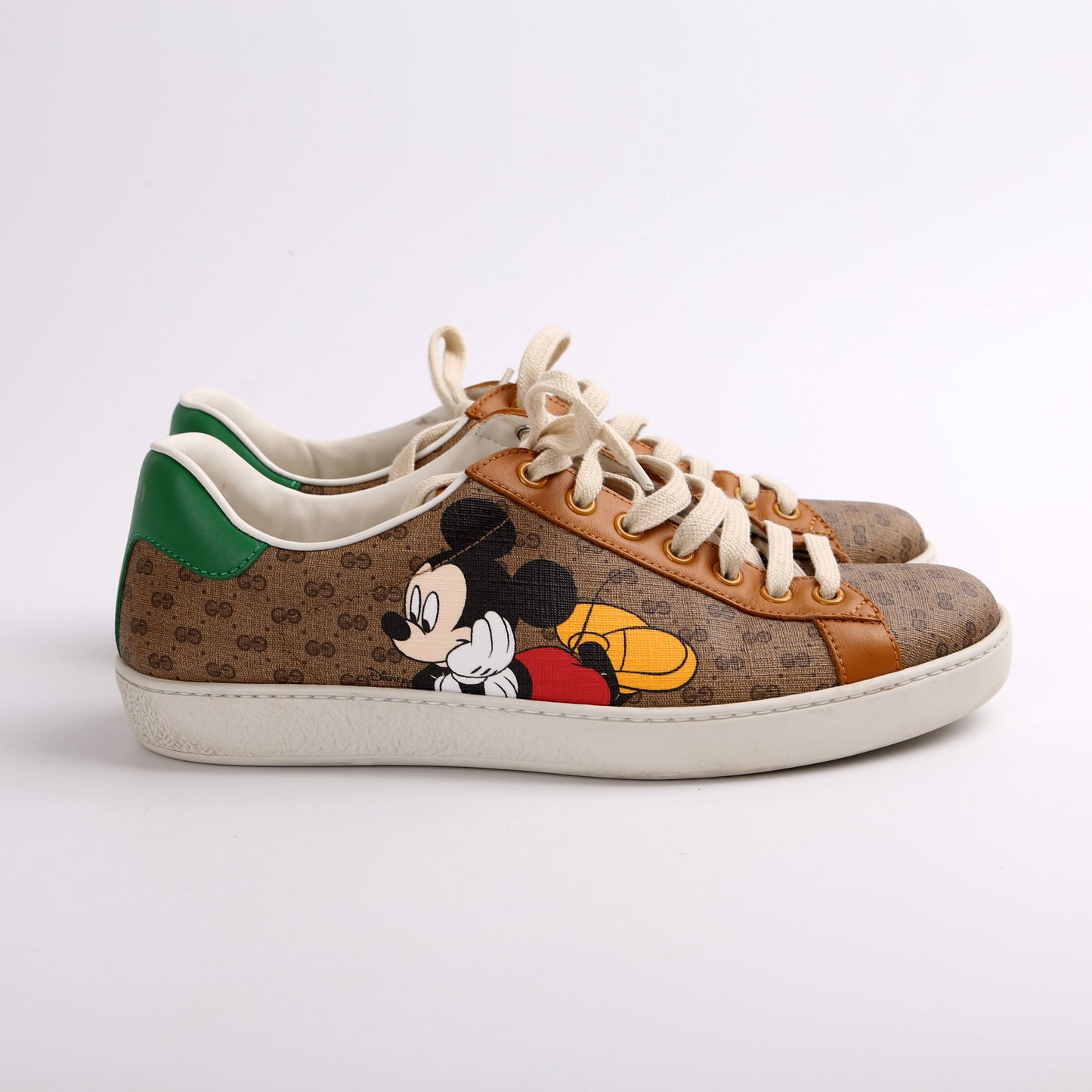 Gucci Ace Web Mickey Mouse Sneakers Size .