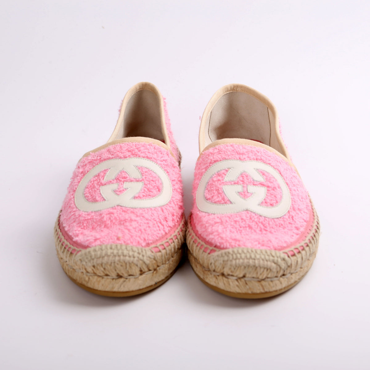 Interlocking Terry Cloth Espadrilles Size