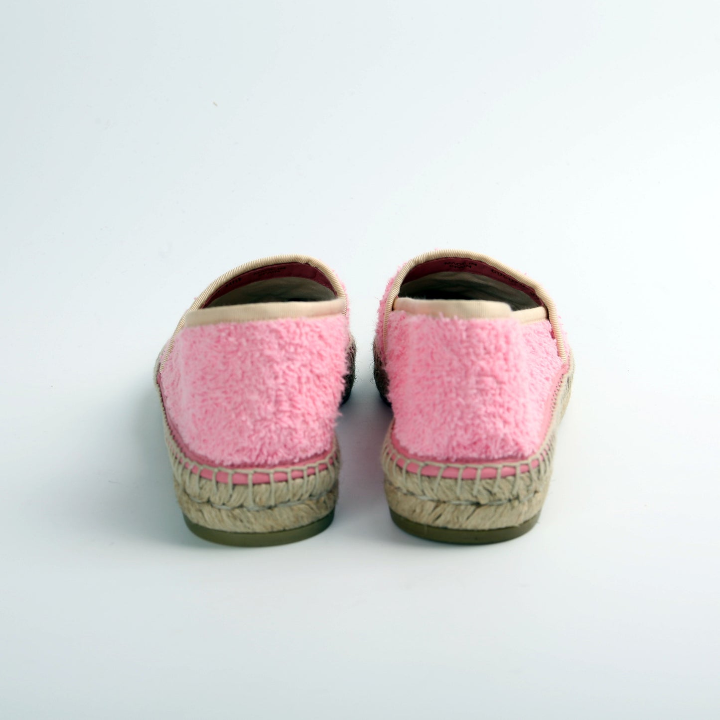 Gucci Interlocking Terry Cloth Espadrilles Size