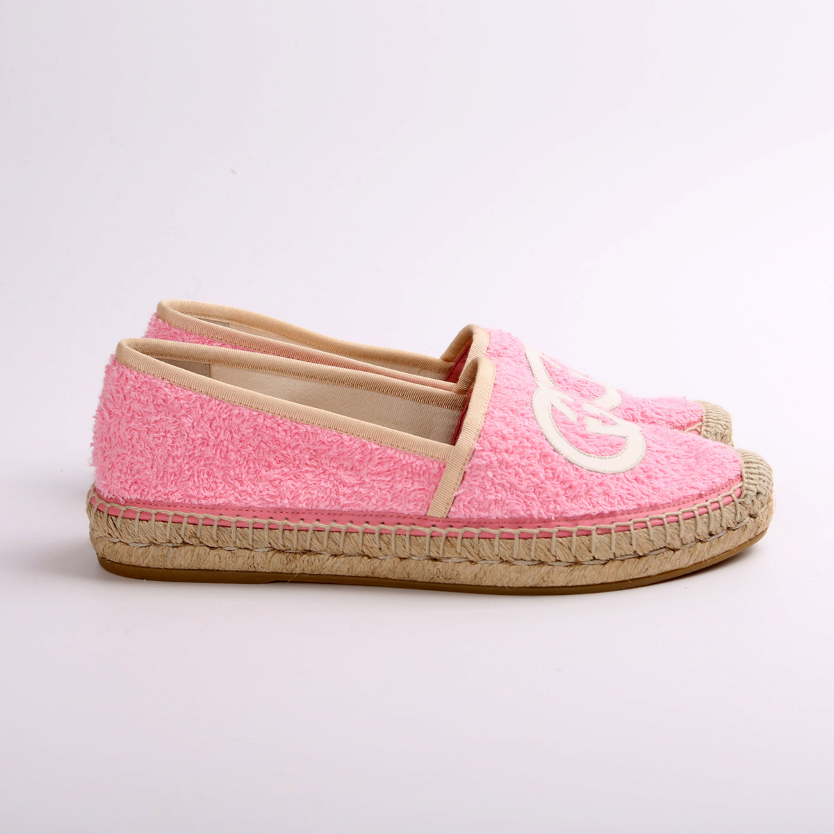 Interlocking Terry Cloth Espadrilles Size