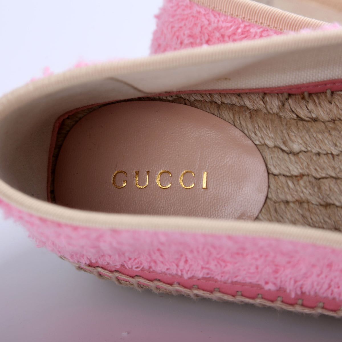 Interlocking Terry Cloth Espadrilles Size