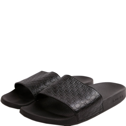 Guccissima Rubber Slides Size .