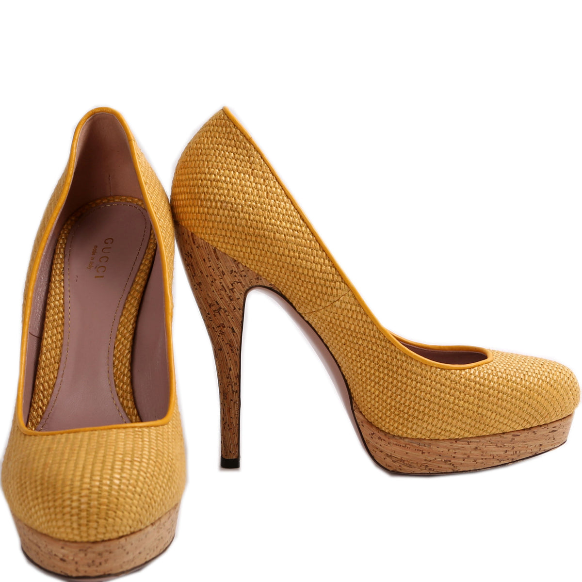 Jute Cork Roundtoe Platform Pumps Size .