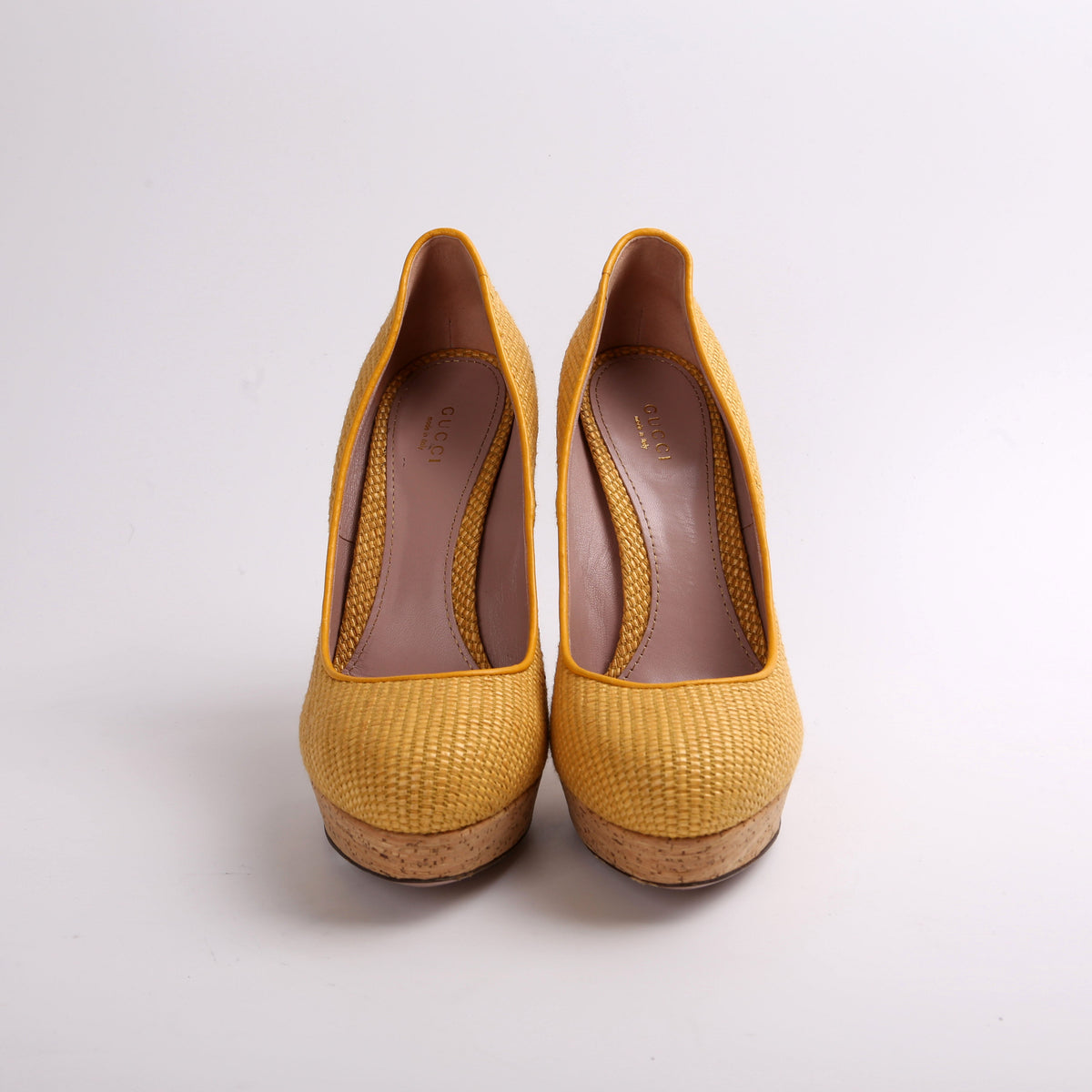 Jute Cork Roundtoe Platform Pumps Size .