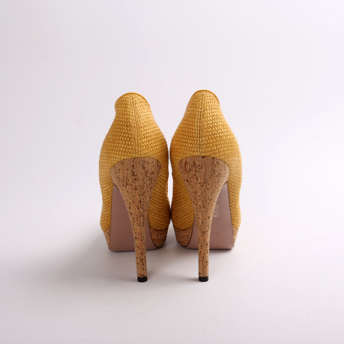 Jute Cork Roundtoe Platform Pumps Size .