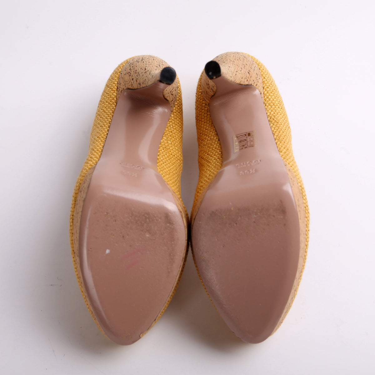 Jute Cork Roundtoe Platform Pumps Size .