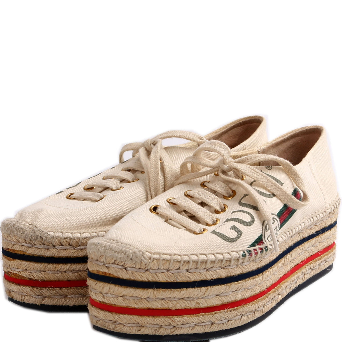 Logo Platform Espadrilles Size .