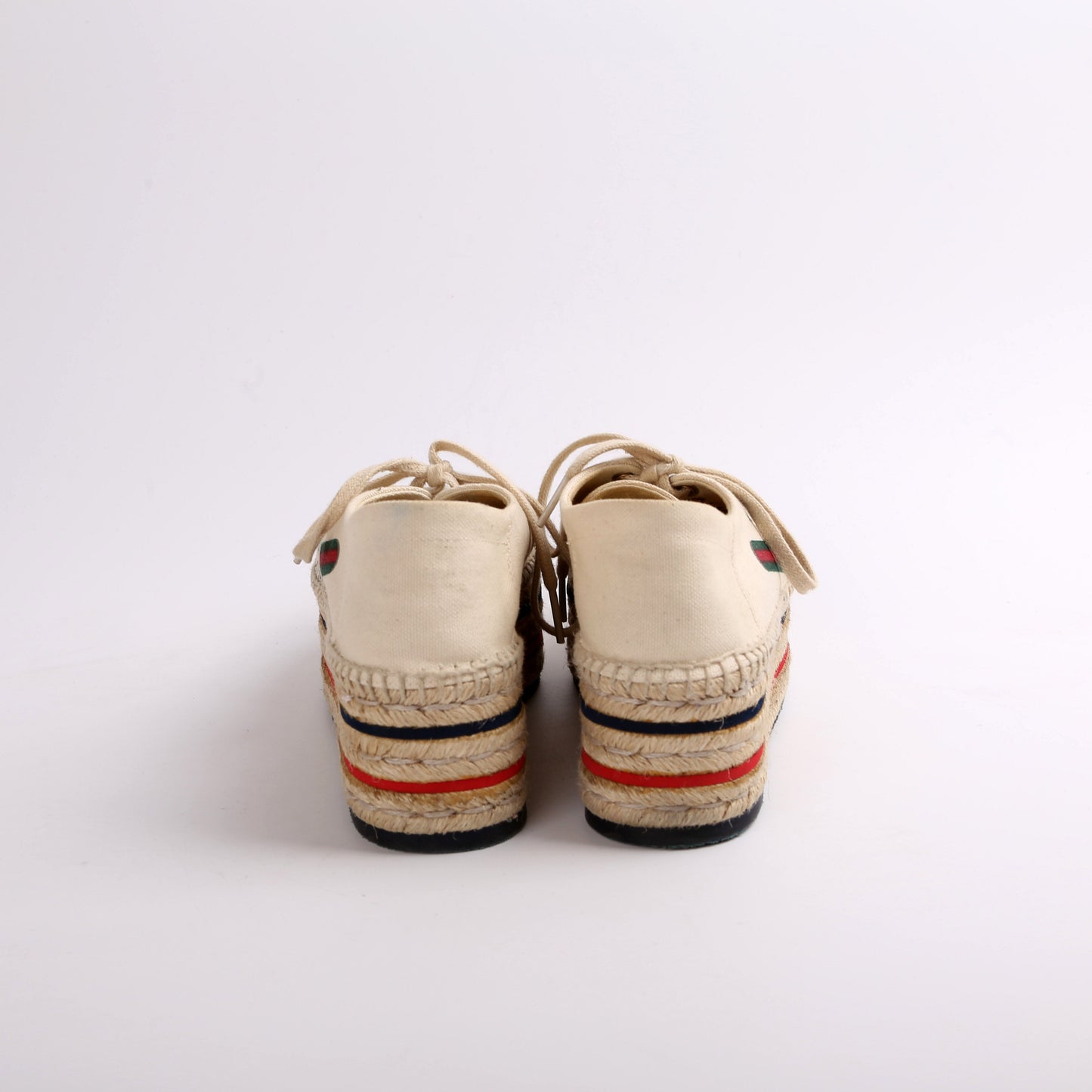 Gucci Logo Platform Espadrilles Size .