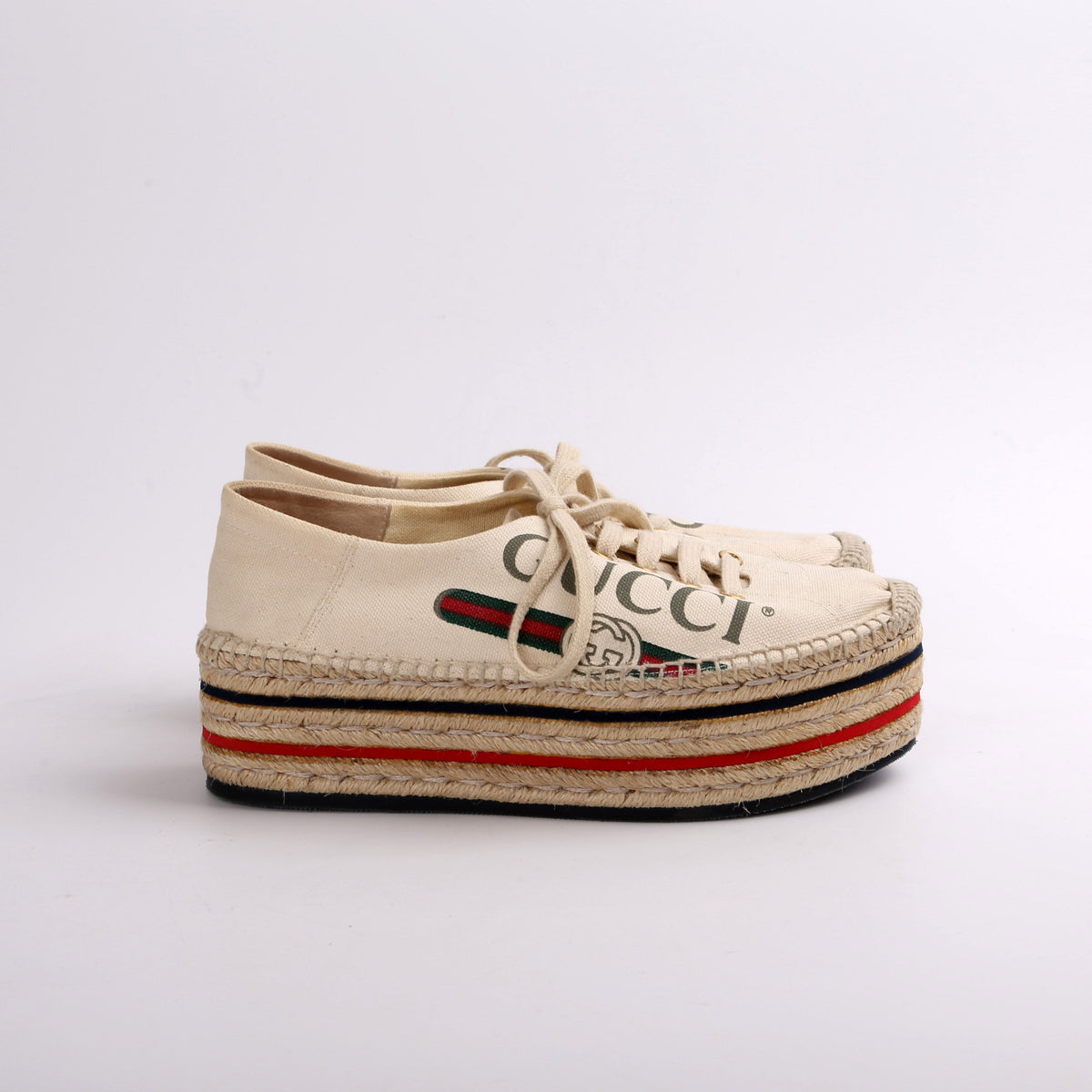 Logo Platform Espadrilles Size .