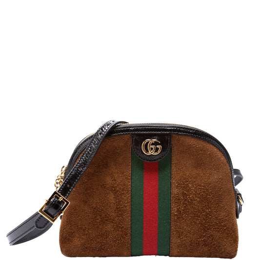 Gucci  Ophidia GG Suede Small Crossbody
