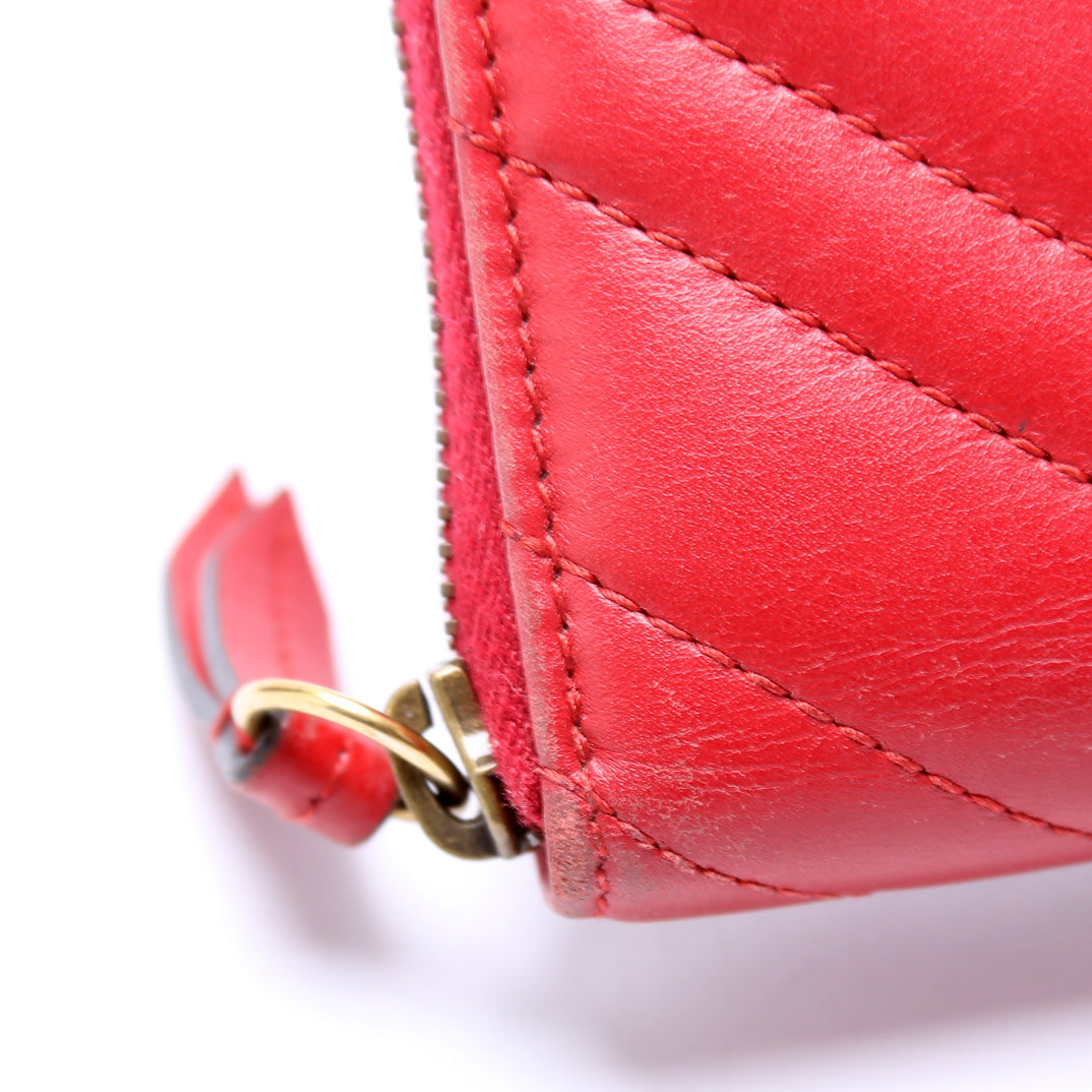 GG Marmont Zip Around Organizer Wallet
