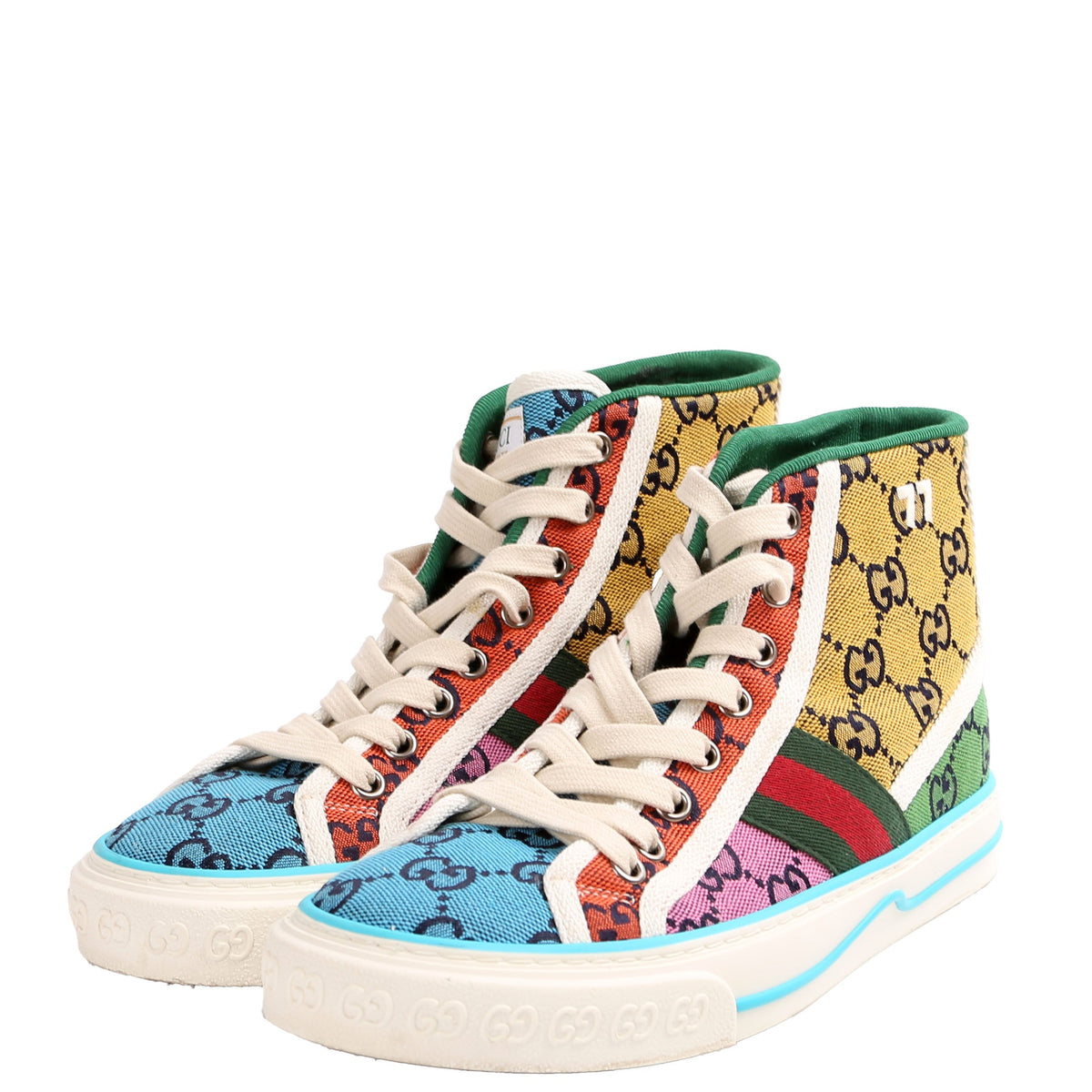 GG Multicolor High Top Sneakers Size
