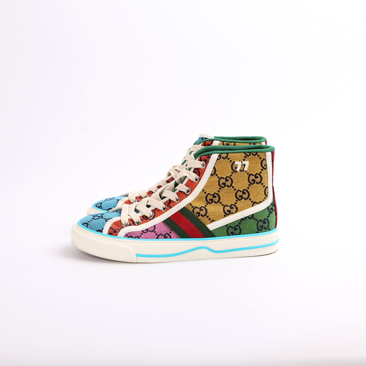 GG Multicolor High Top Sneakers Size