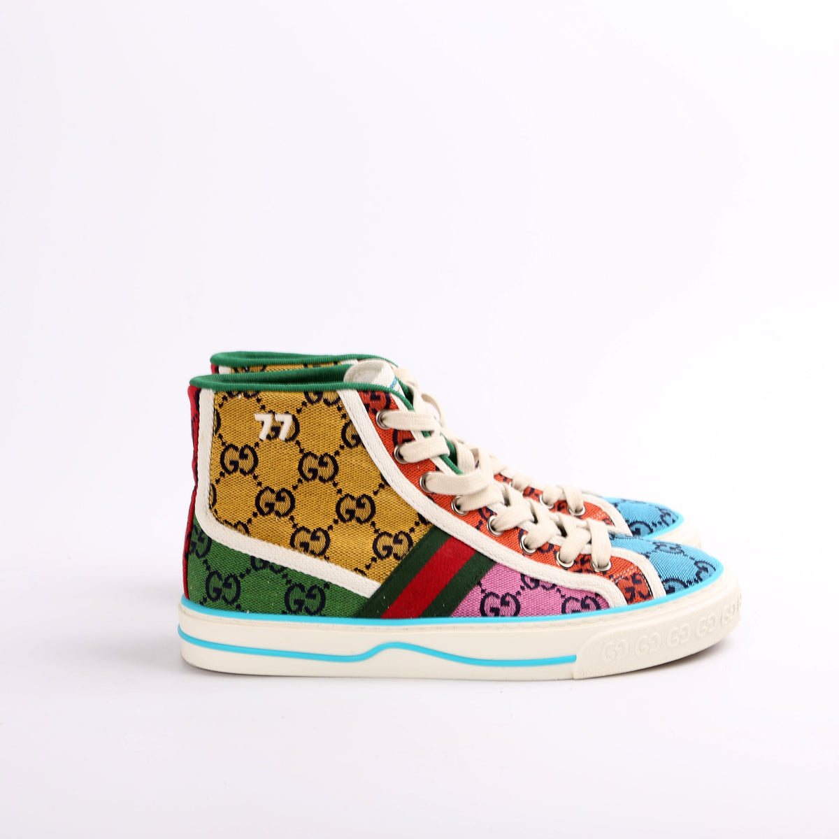 GG Multicolor High Top Sneakers Size