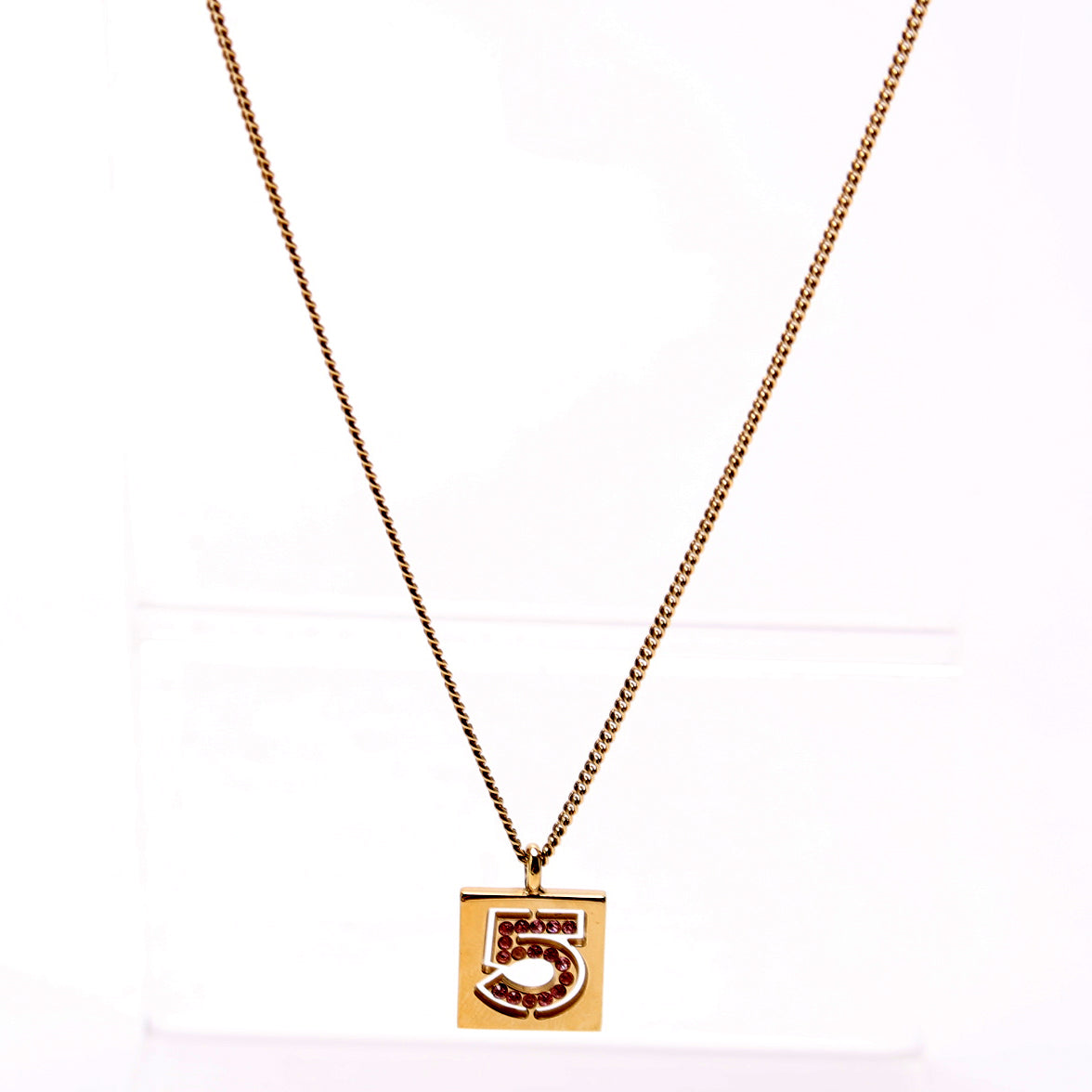 No.5 Rhinestone Pendant