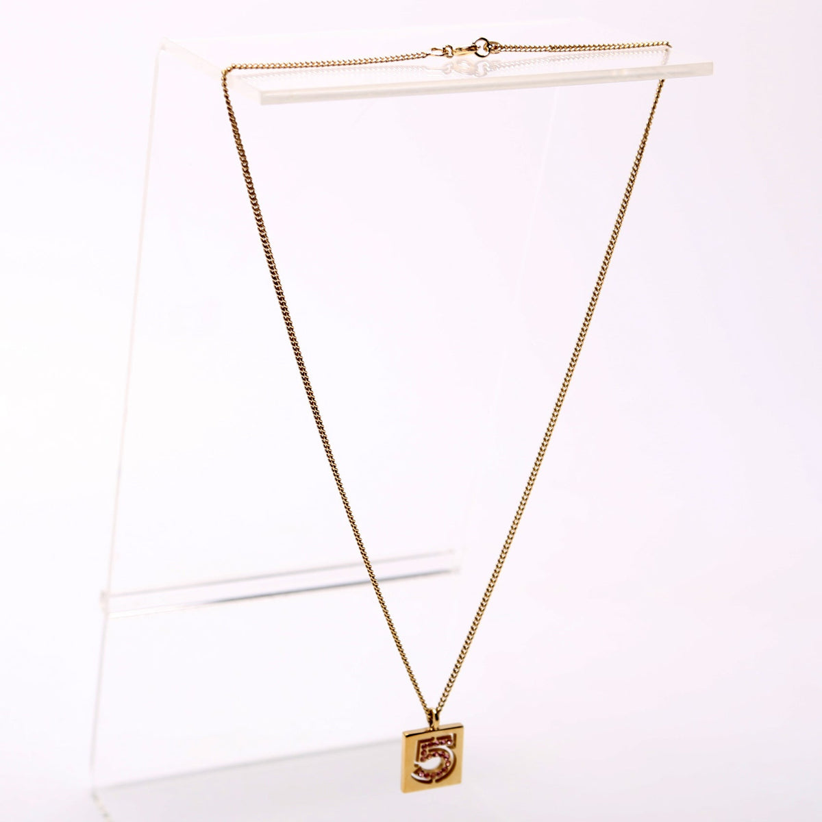 No.5 Rhinestone Pendant
