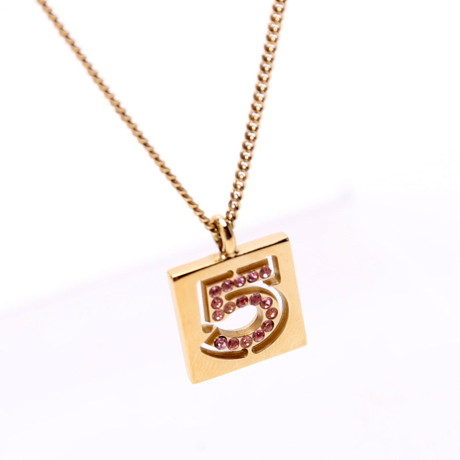 No.5 Rhinestone Pendant