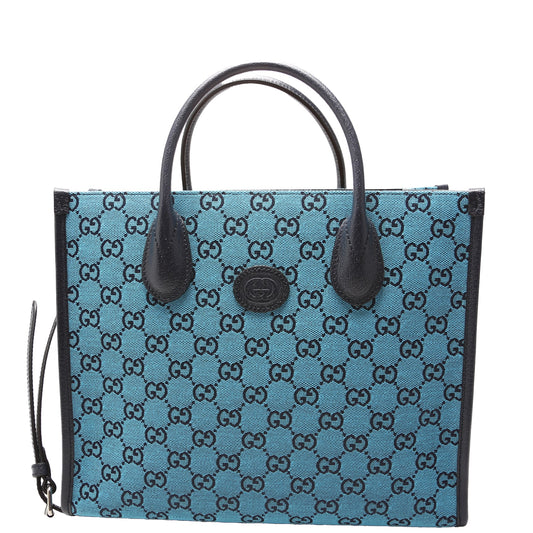 Gucci  GG Canvas Interlocking GG Small Tote