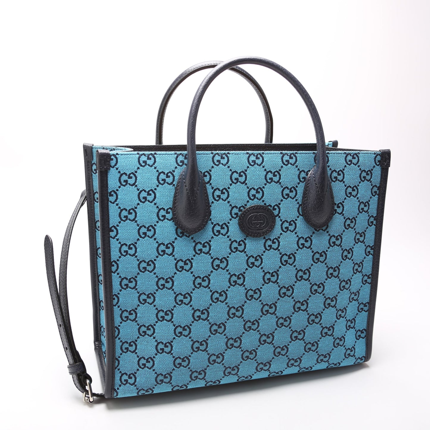 Gucci  GG Canvas Interlocking GG Small Tote