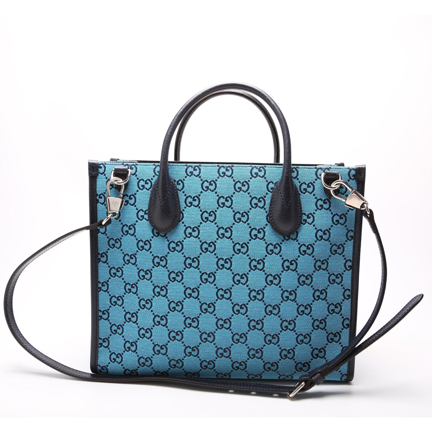 GG Canvas Interlocking GG Small Tote