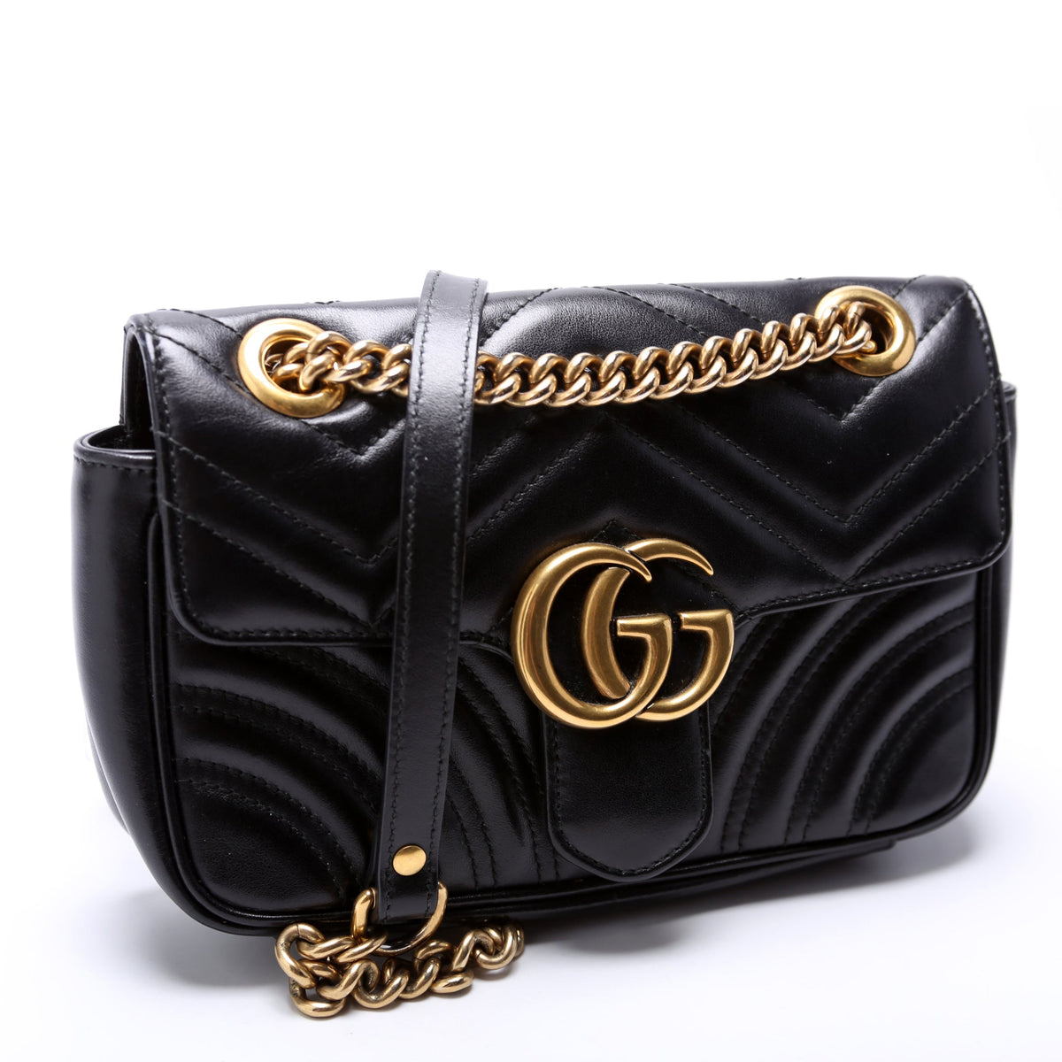 Marmont Leather Shoulder Mini Flap