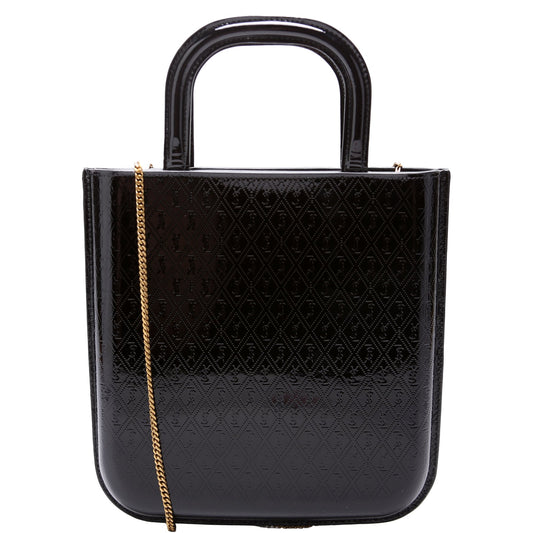 All Over Logo Embossed Mini Shopping Bag