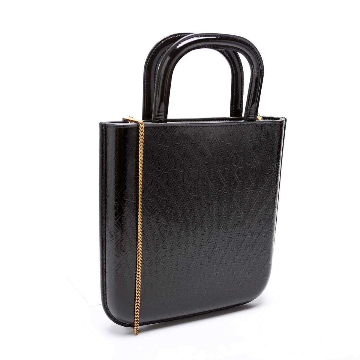 All Over Logo Embossed Mini Shopping Bag