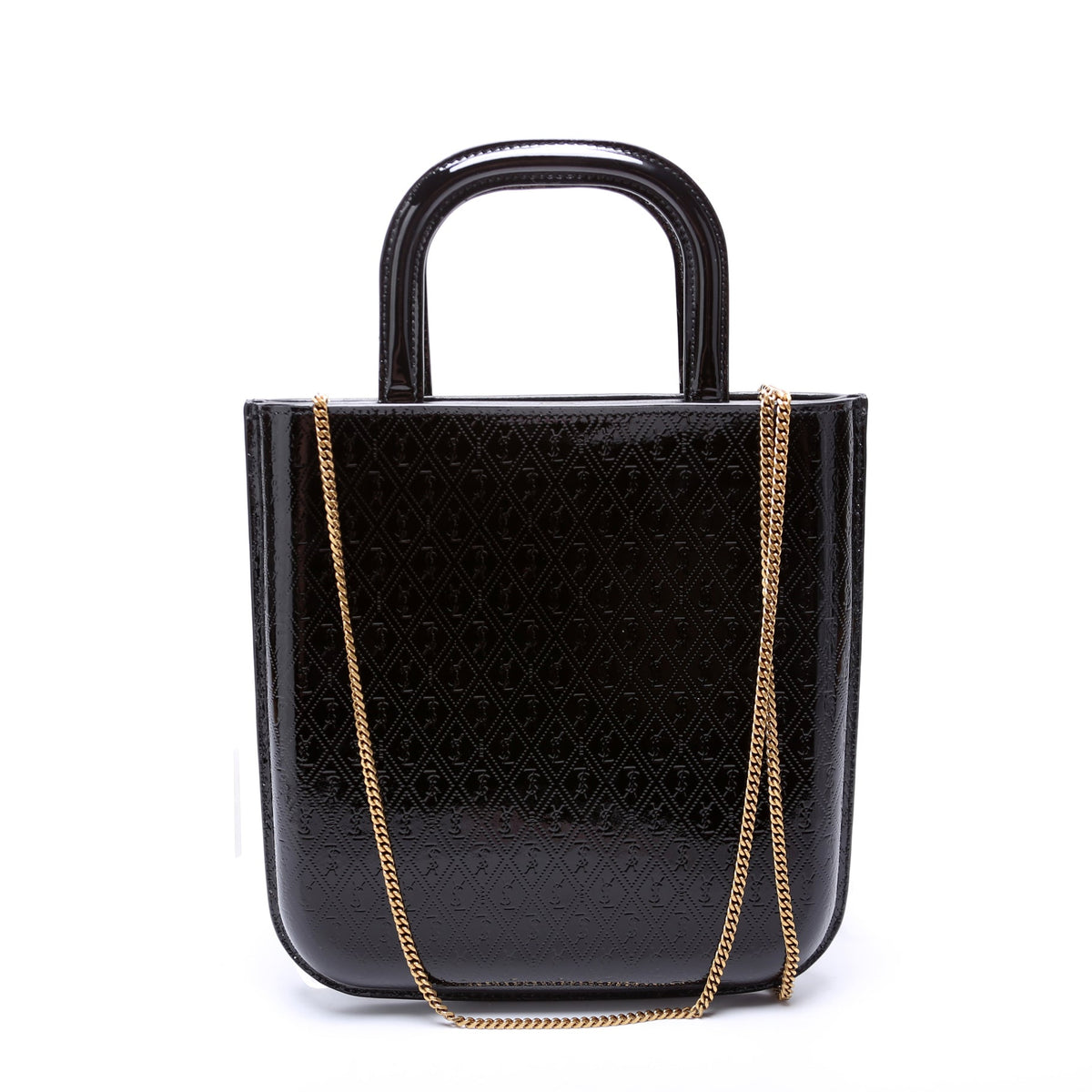 All Over Logo Embossed Mini Shopping Bag