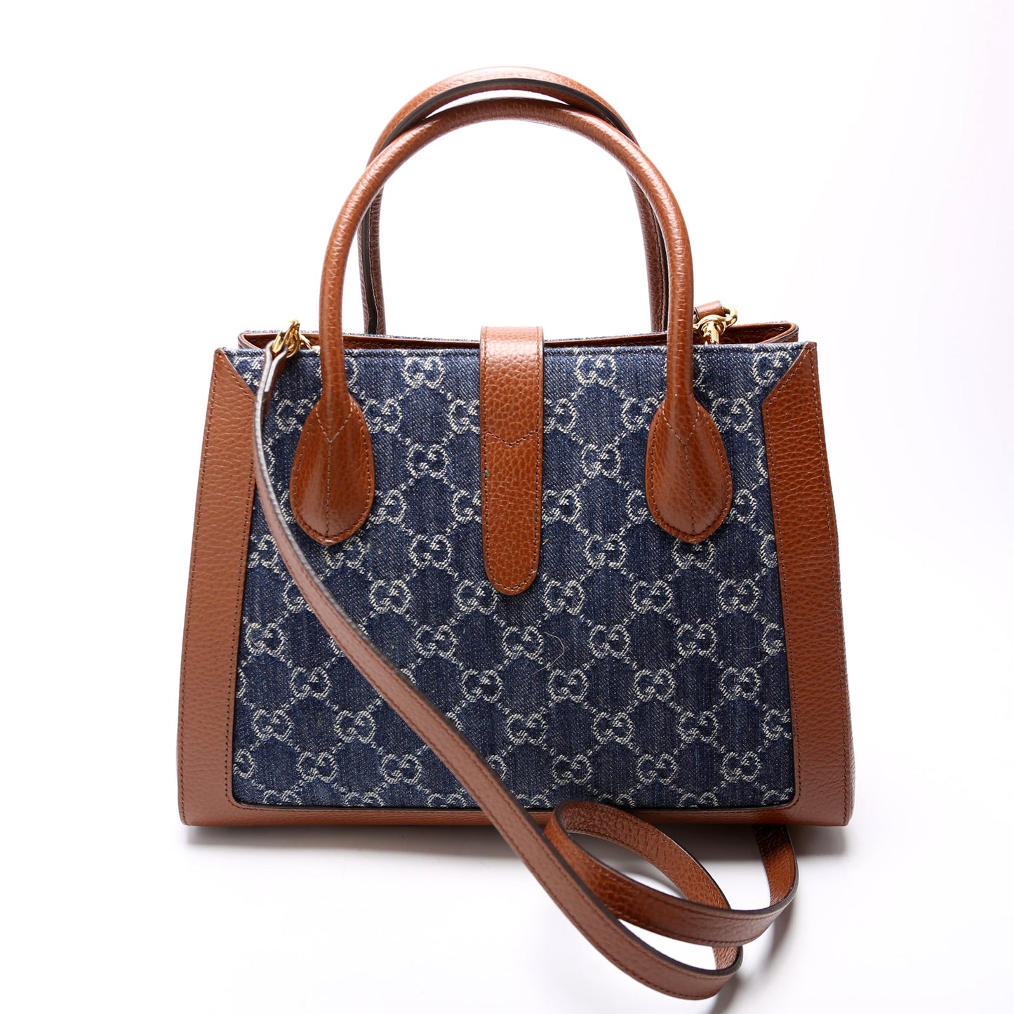 Jackie  Medium Tote New Denim GG