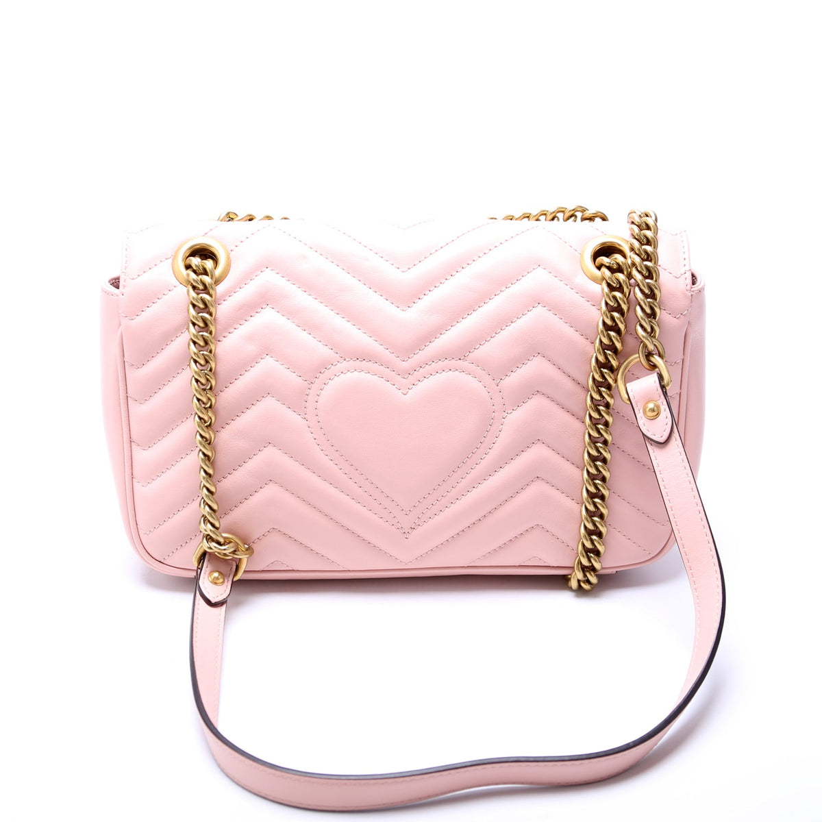 Marmont Leather Shoulder Small Flap Pink